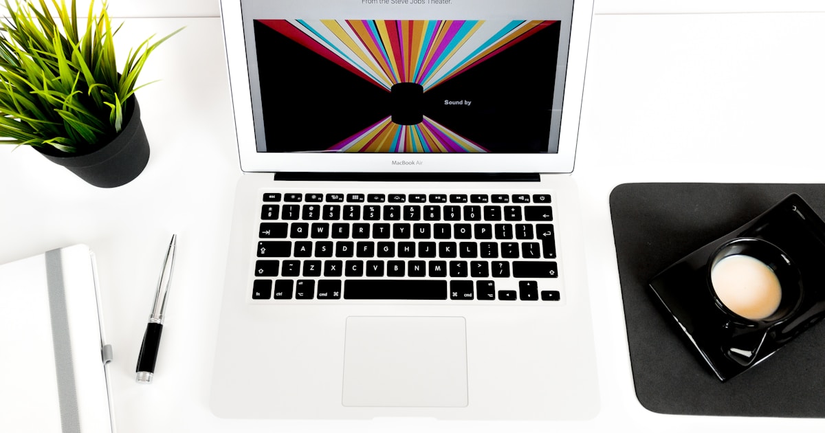 MacBook Air turned-on